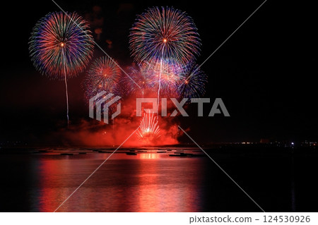 Sanriku Fireworks Festival, Rikuzentakata City, Iwate Prefecture 124530926