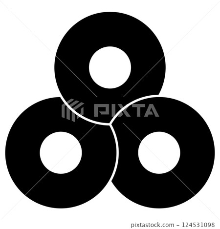 這是一個家族徽章。它被稱為「帶有三種祈禱的蛇眼」。 124531098