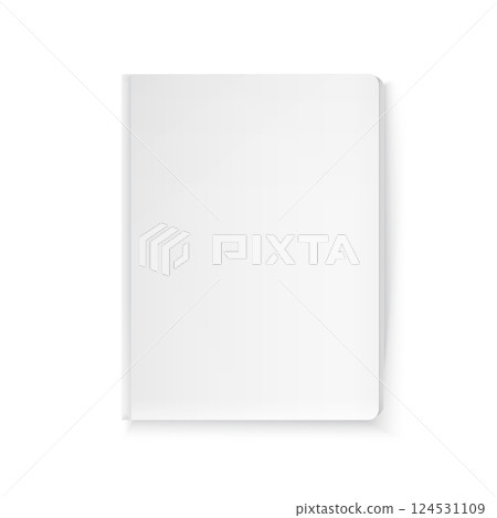 Blank Notebook with Soft Cover and Clean Pages. Vector Blank Notebook with Soft Cover and Clean Pages. Vector 124531109