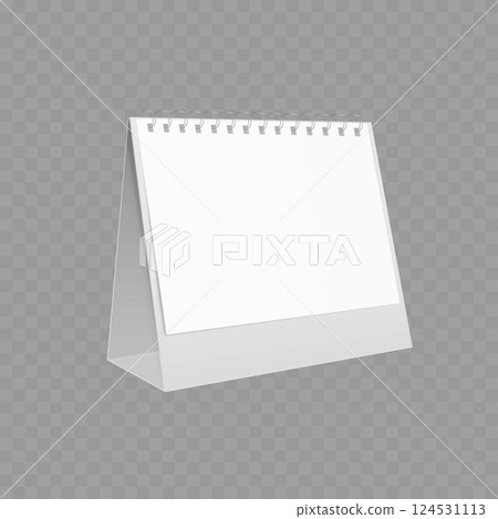 Blank Desk Calendar Mockup Vector 124531113