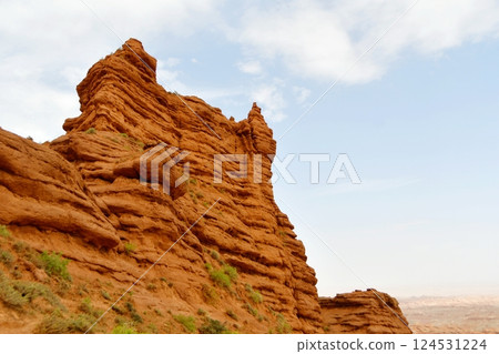 Photo of Danxia Landform in Gansu Province, China 124531224