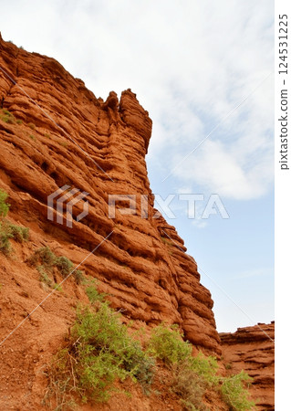 Photo of Danxia Landform in Gansu Province, China Photo of Danxia Landform in Gansu Province, China 124531225