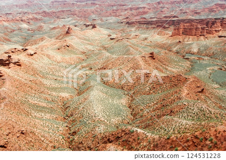Photo of Danxia Landform in Gansu Province, China Photo of Danxia Landform in Gansu Province, China 124531228