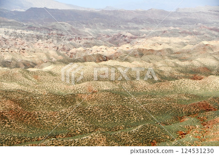 Photo of Danxia Landform in Gansu Province, China 124531230
