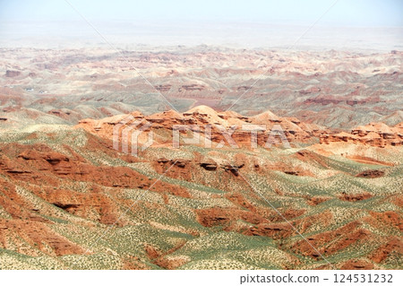 Photo of Danxia Landform in Gansu Province, China 124531232