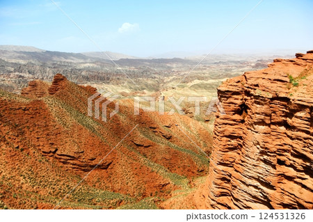 Photo of Danxia Landform in Gansu Province, China 124531326