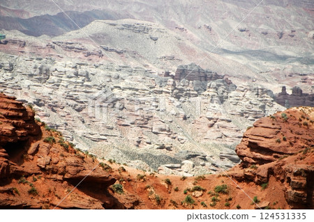 Photo of Danxia Landform in Gansu Province, China 124531335