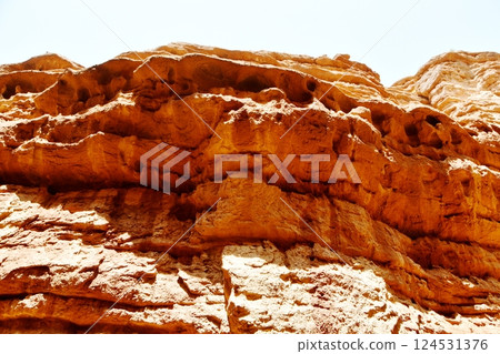 Photo of Danxia Landform in Gansu Province, China 124531376