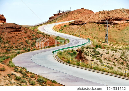Photo of Danxia Landform in Gansu Province, China 124531512