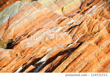 Photo of Danxia Landform in Gansu Province, China 124531513