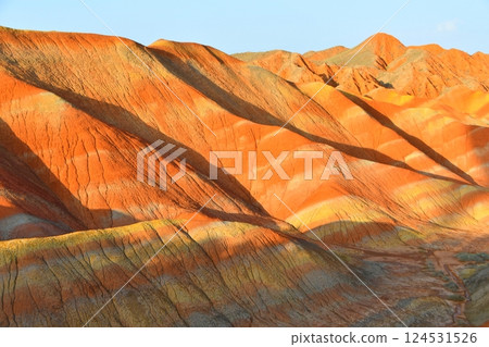 Photo of Danxia Landform in Gansu Province, China 124531526