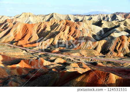 Photo of Danxia Landform in Gansu Province, China 124531531