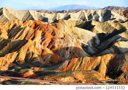 Photo of Danxia Landform in Gansu Province, China 124531532