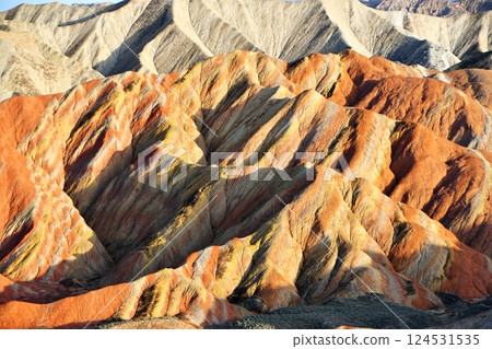 Photo of Danxia Landform in Gansu Province, China 124531535