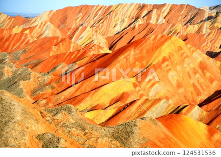 Photo of Danxia Landform in Gansu Province, China 124531536