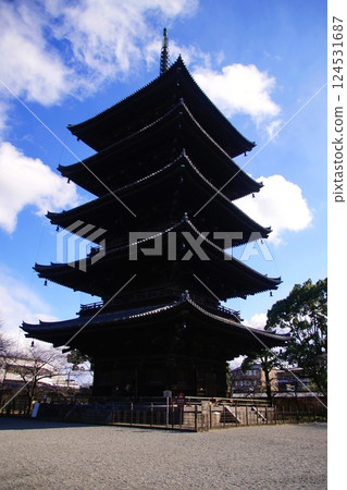 京都府東寺/五層塔（國寶）京都市南區九條町 2022 年 2 月 124531687