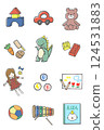一套適合小孩的各種玩具 124531883
