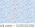柔和的花卉圖案 124532100