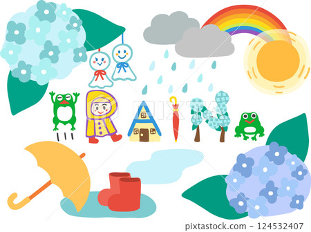 有趣♪雨天插圖集 有趣♪雨天插圖集 124532407