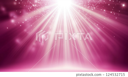 Fantastic background of pink and gold glittering lights and twinkling stars 124532715