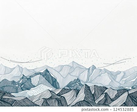 北阿爾卑斯山脈的插圖 124532885