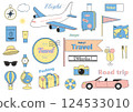 旅遊相關圖標集 124533010