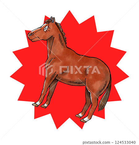 The defeated horse The defeated horse 124533040