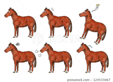 Horse set Horse set 124533067