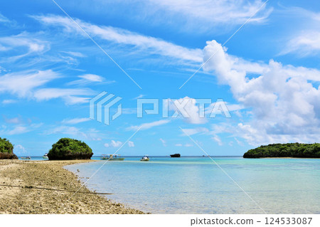 Okinawa Ishigaki Island Blue sky of Kawahira Bay 124533087