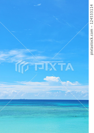 Okinawa Hateruma Island Blue sky and sea 124533114