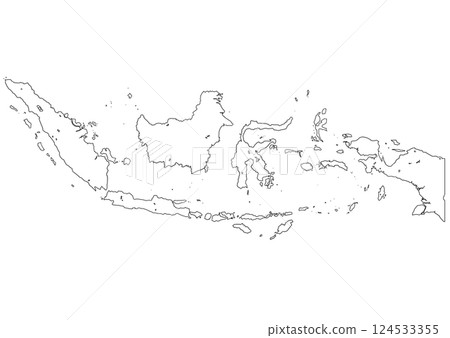印尼空白地圖 124533355