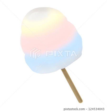 Colorful cotton candy 124534043