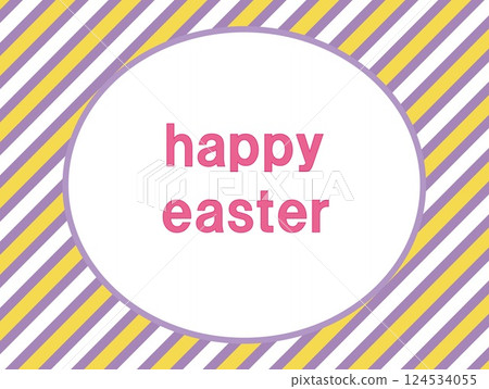 Happy Easter Stripes 124534055