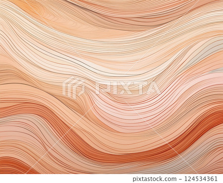 Natural curved wood grain 06 124534361