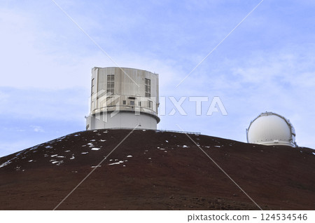Space telescope on the summit of Mauna Kea, Hawaii Space telescope on the summit of Mauna Kea, Hawaii 124534546