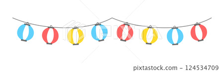 Lantern illustration, lantern, red lantern, festival, summer festival, decoration, decoration, festival, stall, night stall, Japanese, Japanese style, light Lantern illustration, lantern, red lantern, festival, summer festival, decoration, decoration, festival, stall, night stall, Japanese, Japanese style, light 124534709