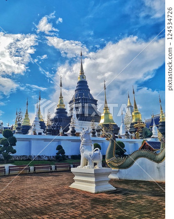 Wat Densalee, a most stunning temple in Chaingmai, Thailand 124534726