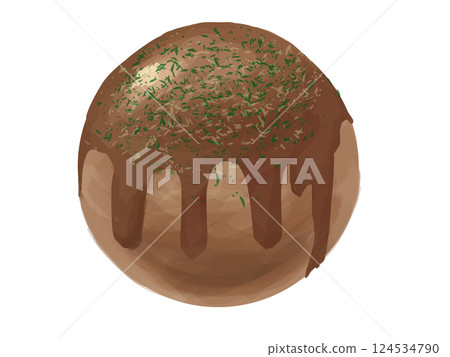 章魚燒的插圖 124534790