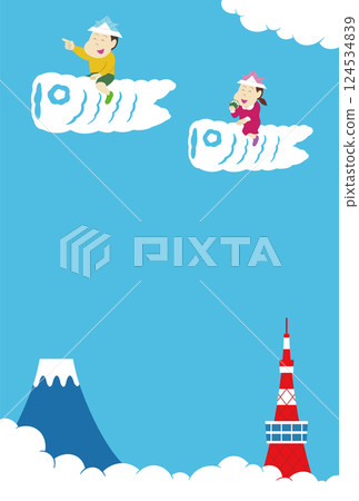 Children's Day illustrations for postcards (vertical) Children's Day illustrations for postcards (vertical) 124534839
