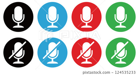 Microphone Mute Button 124535233