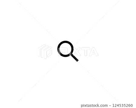 白色背景上的搜尋圖標 白色背景上的搜尋圖標 124535260