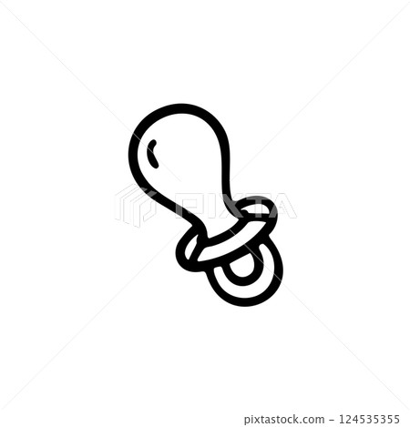 簡單的奶嘴插圖素材 124535355