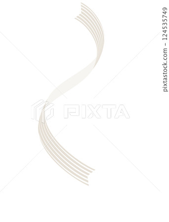 絲帶膠帶插圖，曲線，米色，淺棕色，裝飾性，白色背景，png，向量，簡單 124535749