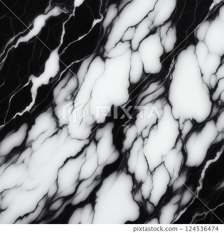 Abstract black and white marble texture for modern design projects 124536474