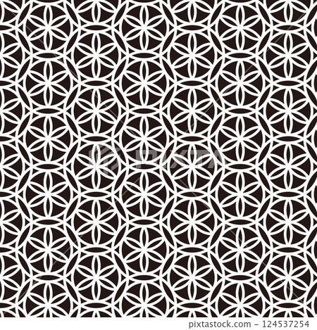 花卉蕾絲圖案材料，相容於 Swatch，黑色 124537254