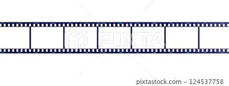 3D illustration of analogue photographic film 124537758
