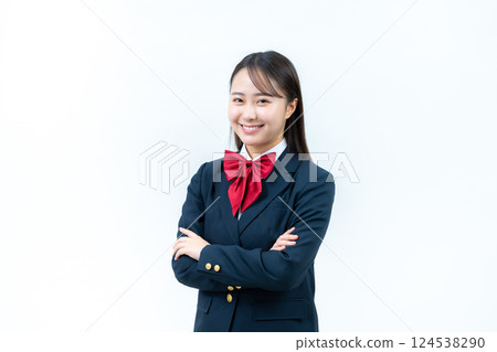 有胳膊的學校女孩 124538290