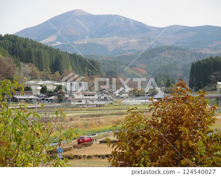 The view of the countryside that Dr. Kitasato would have loved from his birthplace, located within the Kitasato Shibasaburo Memorial Museum in Oguni-machi, Aso-gun, Kumamoto Prefecture 124540027