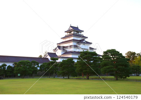 鶴城 會津若松 會津若松城 若松城 本丸 會津若松觀光 城塔 城郭 福島縣觀光 若松城跡公園 124540179