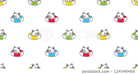 dog seamless pattern french bulldog swimming ring inflatable pool beach ocean puppy vector pet breed cartoon gift wrapping paper repeat wallpaper tile background doodle illustration isolated design dog seamless pattern french bulldog swimming ring inflatable pool beach ocean puppy vector pet breed cartoon gift wrapping paper repeat wallpaper tile background doodle illustration isolated design 124540498